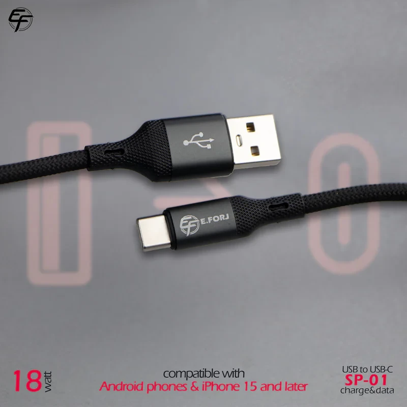 کابل تبدیل USB به USB-C ایفورج مدل SP-01 طول 1 متر