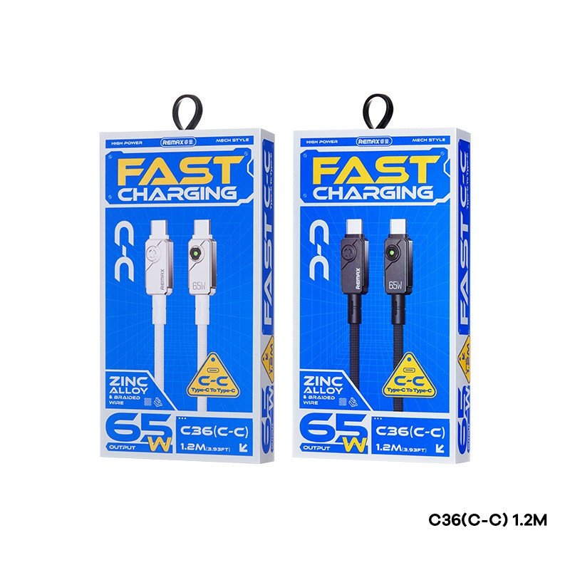 کابل USB-C ریمکس مدل C36 طول 1.2متر