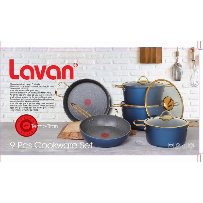 سرویس پخت و پز  9 پارچه لاوان مدل TP2234