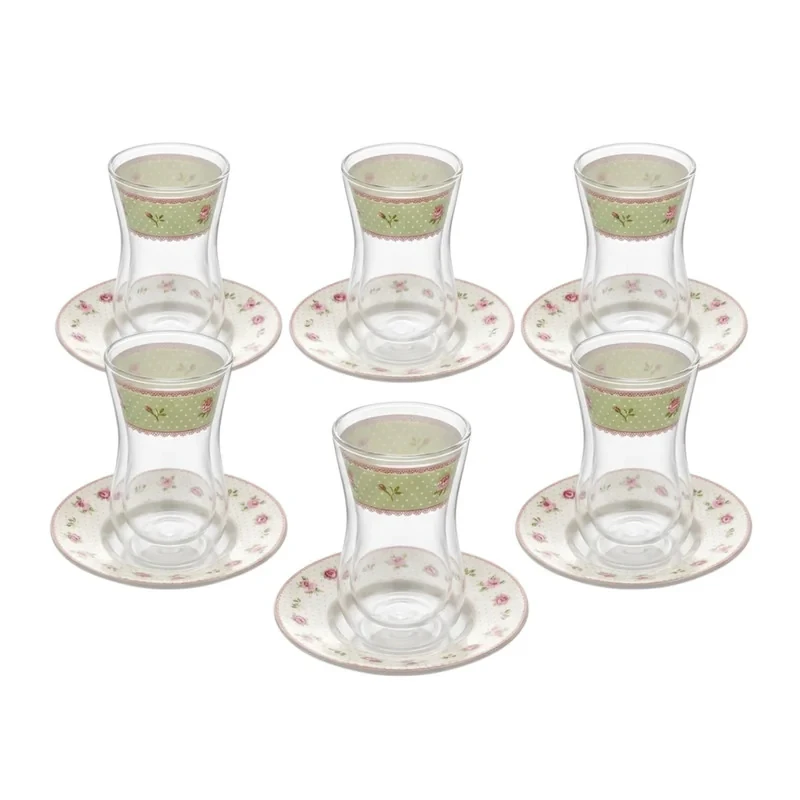 سرویس چای خوری 12 پارچه 6 نفره آنجلا مدل ZP-316