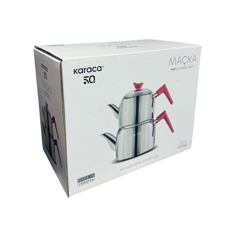 ست کتری و قوری کاراجا مدل MACKA گنجایش کتری 2 لیتر گنجایش قوری 1.3 لیتر