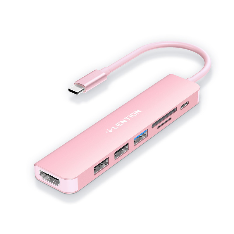 هاب 6 پورت USB-C لنشن مدل CE18-HCR