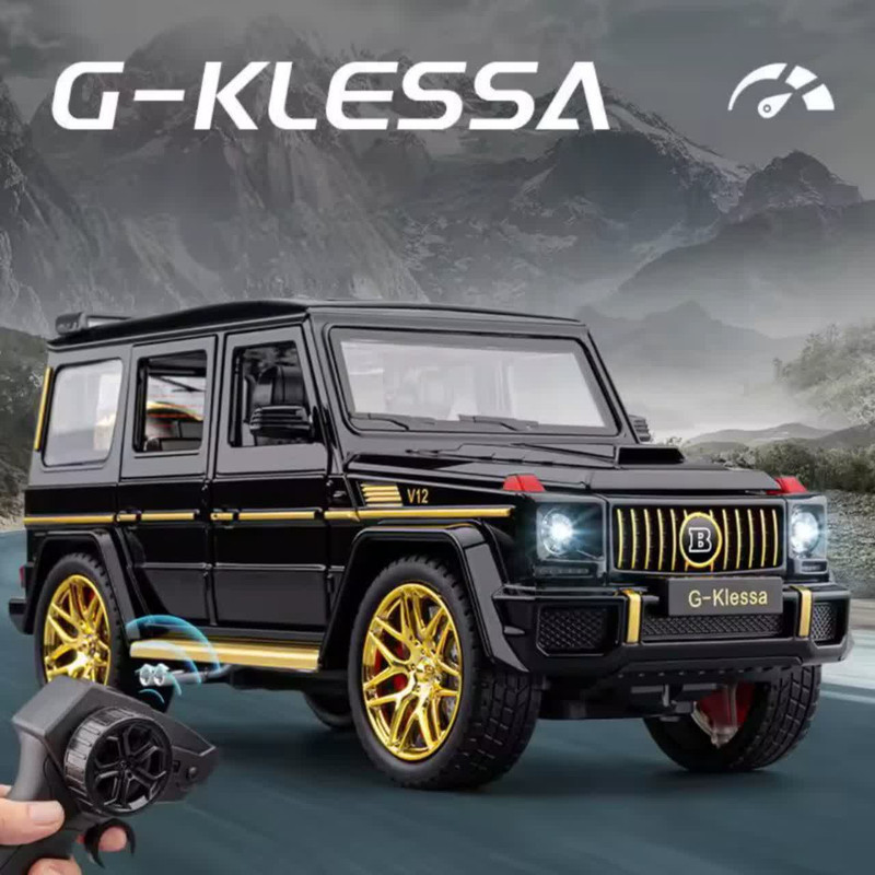 ماشین بازی کنترلی ناب سل مدل بنز جی کلاس شارژی آفرود فلزی چراغدار Mercedes-Benz G-Class Rechargeable Metal Off-Road Light
