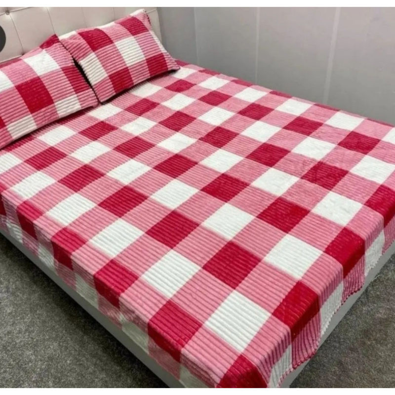 پتو مدل پلیسه چهار خونه سایز200*150 سانتی متر
