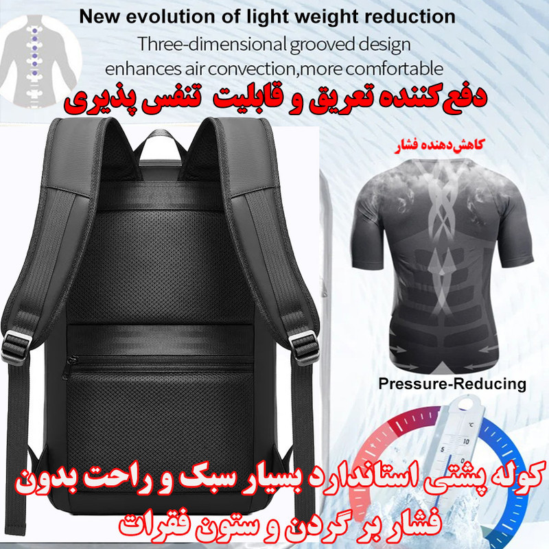 کوله پشتی لپ تاپ مدل 8235 مناسب برای لپ تاپ 15.6 اینچی