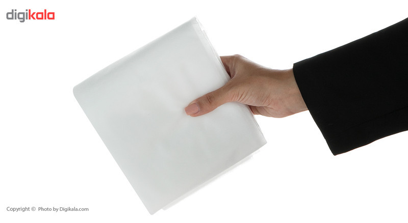 سرویس ملحفه یکبار مصرف پاکنام بی بافت مدل Feather Pad یک نفره 2 تکه