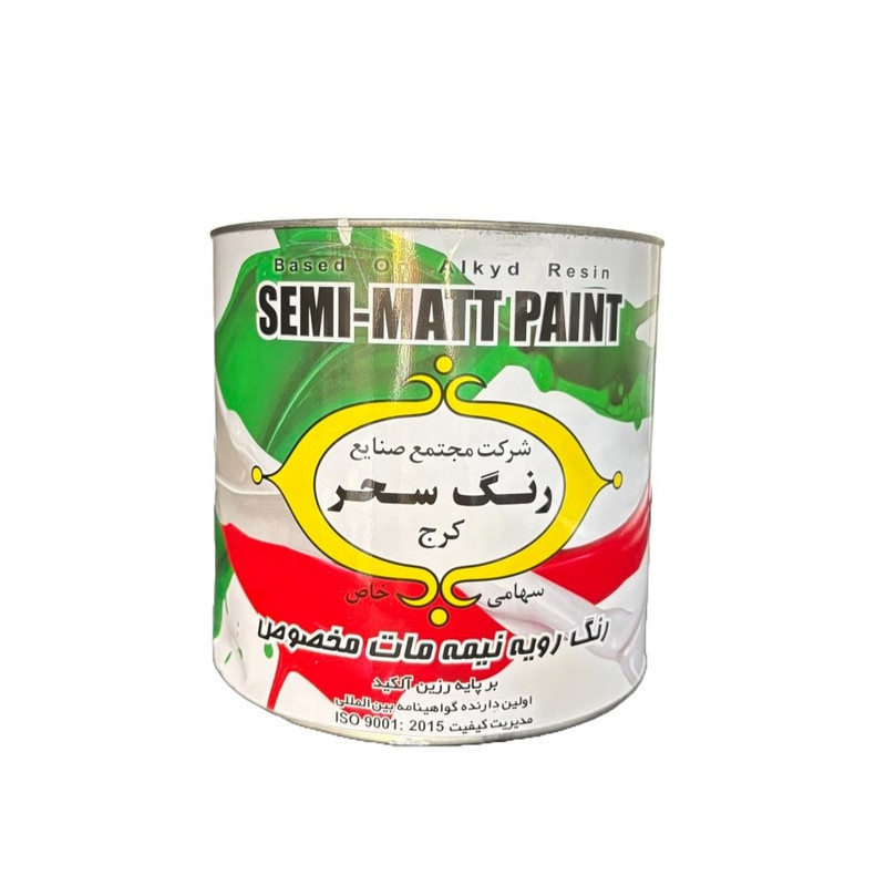 رنگ روغنی نیمه مات سفید سحر کد 760 وزن 4