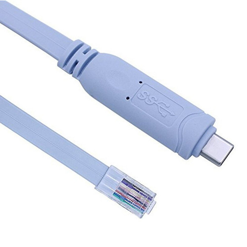 کابل تبدیل کنسول شبکه USB-C به RJ-45 مدل cisco console طول 1.5 متر