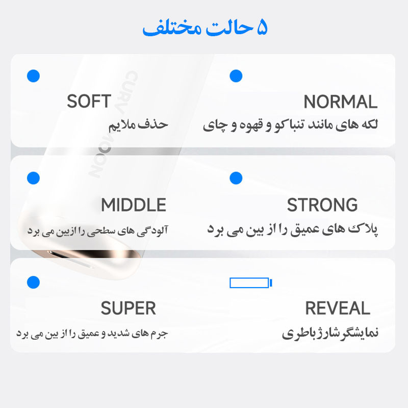 دستگاه جرم گیر دندان شارژی کروی مون مدل sonicare
