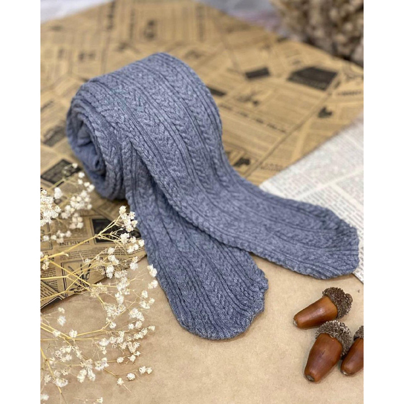 جوراب شلواری بافت زنانه مدل گندمی