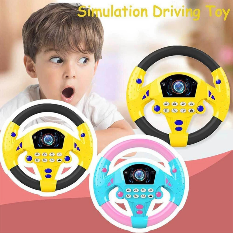 اسباب بازی ناب سل مدل فرمان ماشین داشبوردی موزیکال Musical steering wheel