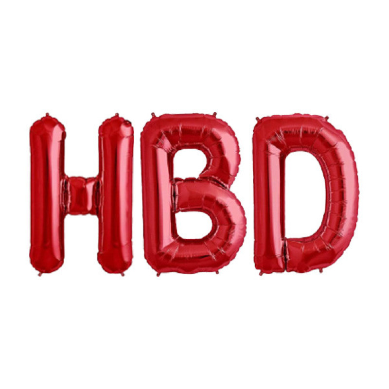 بادکنک فویلی مدل HBD مجموعه 3 عددی