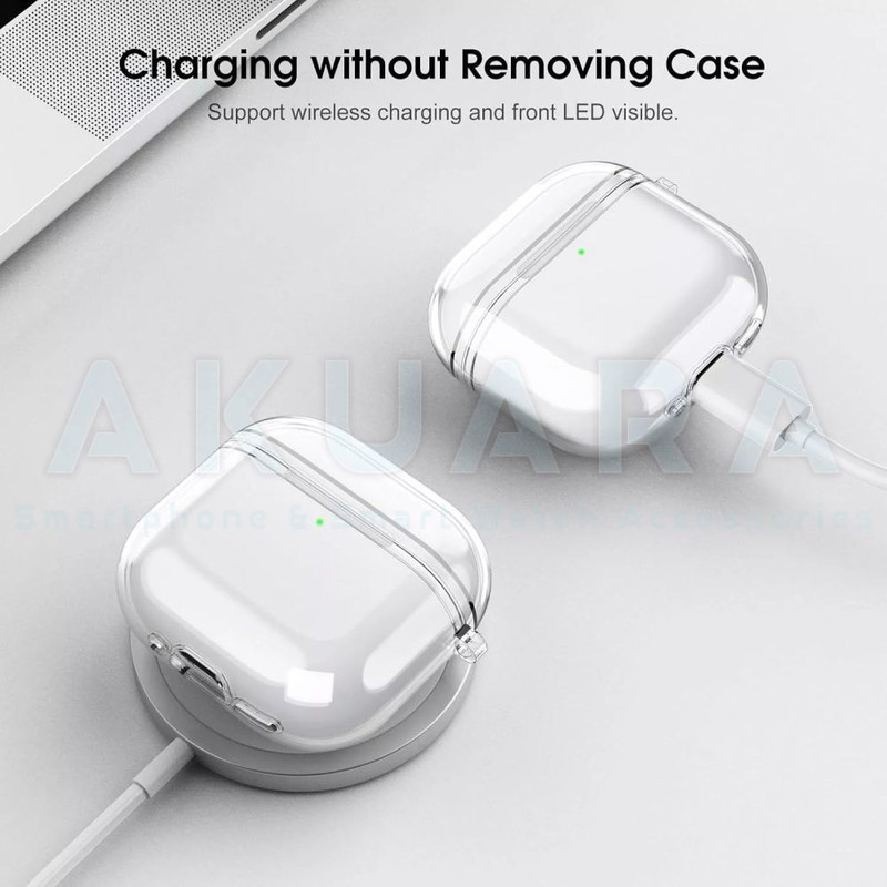 کاور آکوآرا مدل Clear مناسب برای کیس هدفون بی سیم اپل Airpods 4