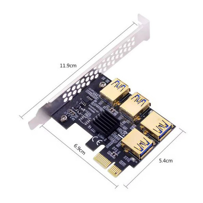 رایزر کارت گرافیک تبدیل PCI EXPRESS 1X به 16X مدل A01-006s