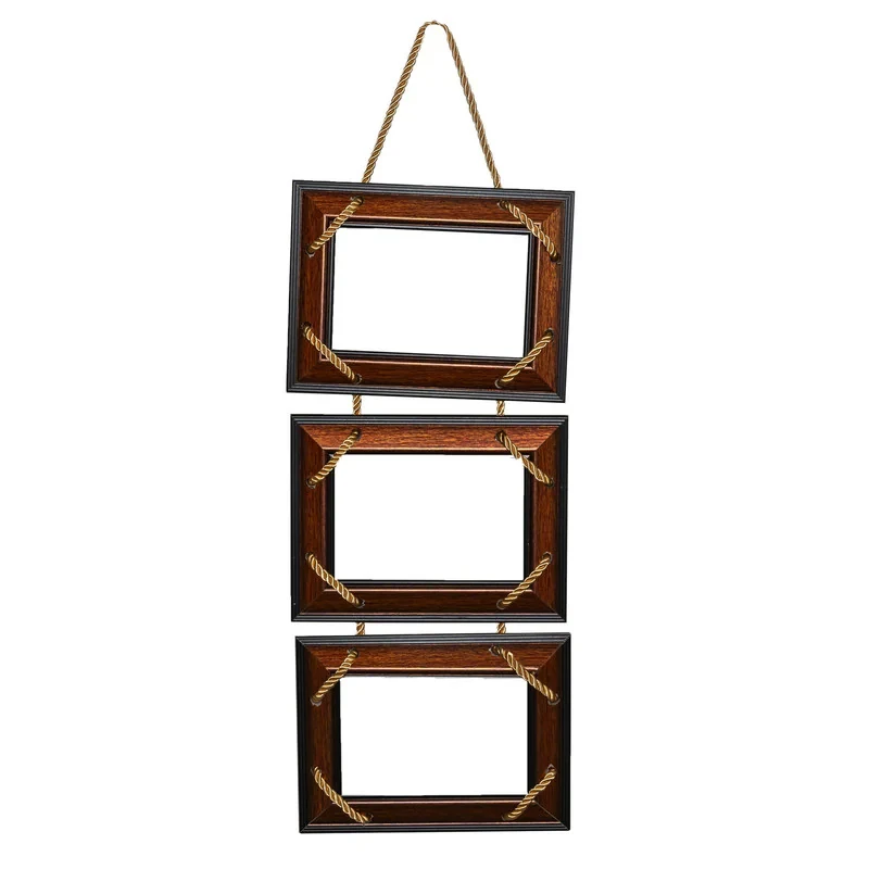 قاب عکس مدل کلاسیک طرح Triple Rope Frame کد 15X10