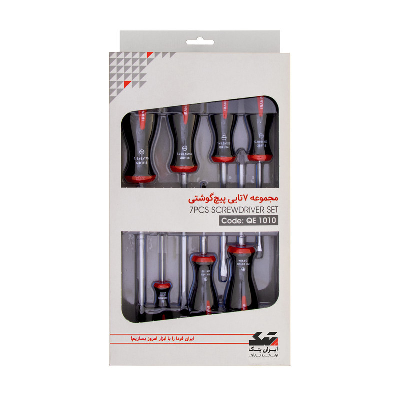 پیچ گوشتی ایران پتک مدل QE 1010 بسته 7 عددی