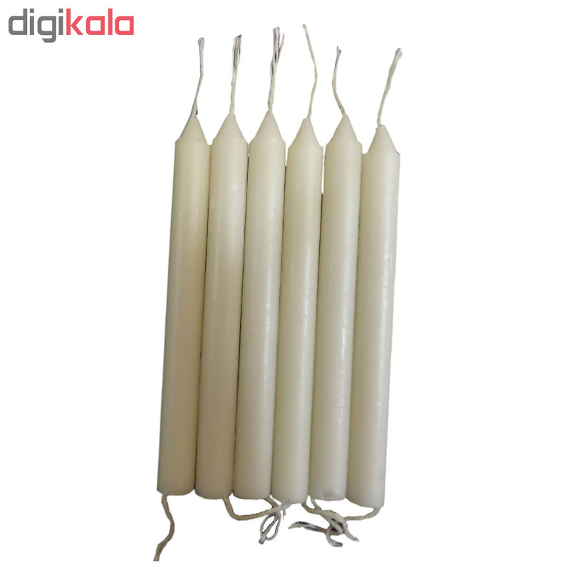 شمع سعید کد 313 طرح ساده بسته 6 عددی