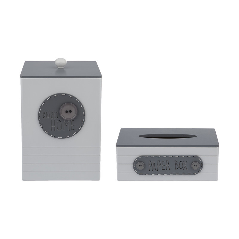 ست سطل و جای دستمال کاغذی مدل STORAGE