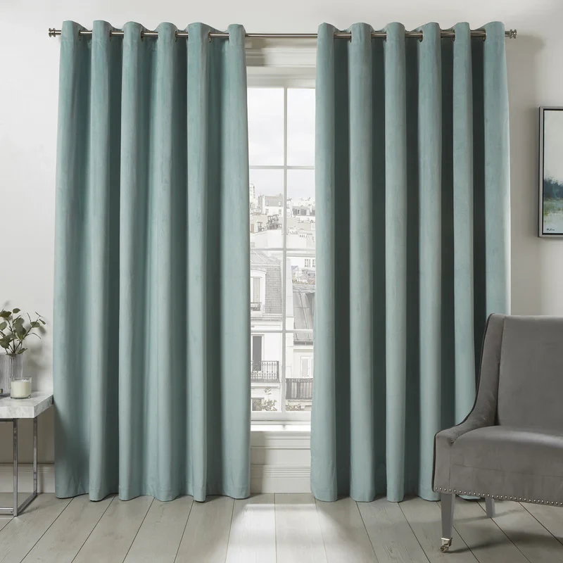 پرده نوین پرده خورشید مدل کتان ملانژ کد NR117 سایز 280‌x140 سانتی متر