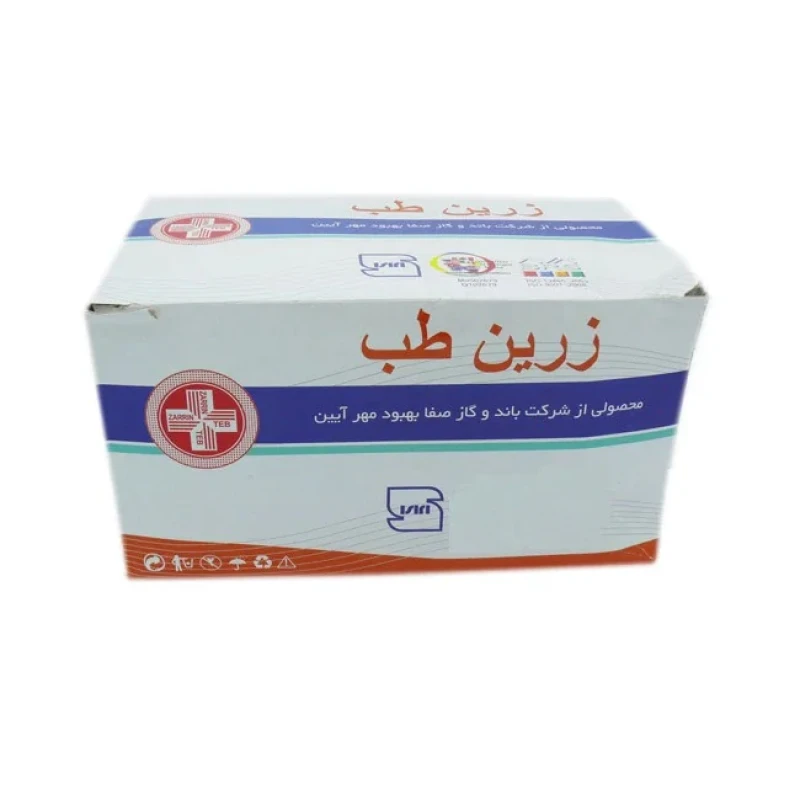 گاز استریل 8 لایه زرین طب مدل Z10 هجده بسته 150 عددی