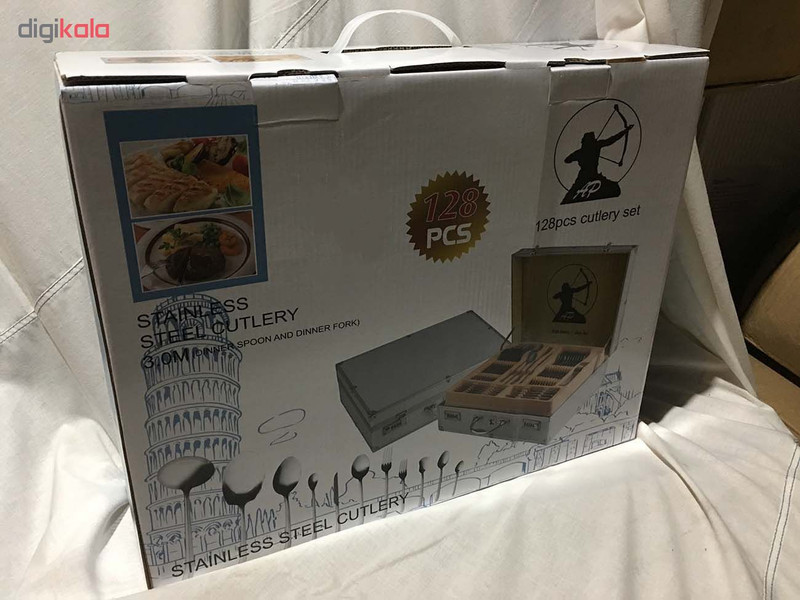 سرویس قاشق و چنگال 128 پارچه ای پی مدل 313