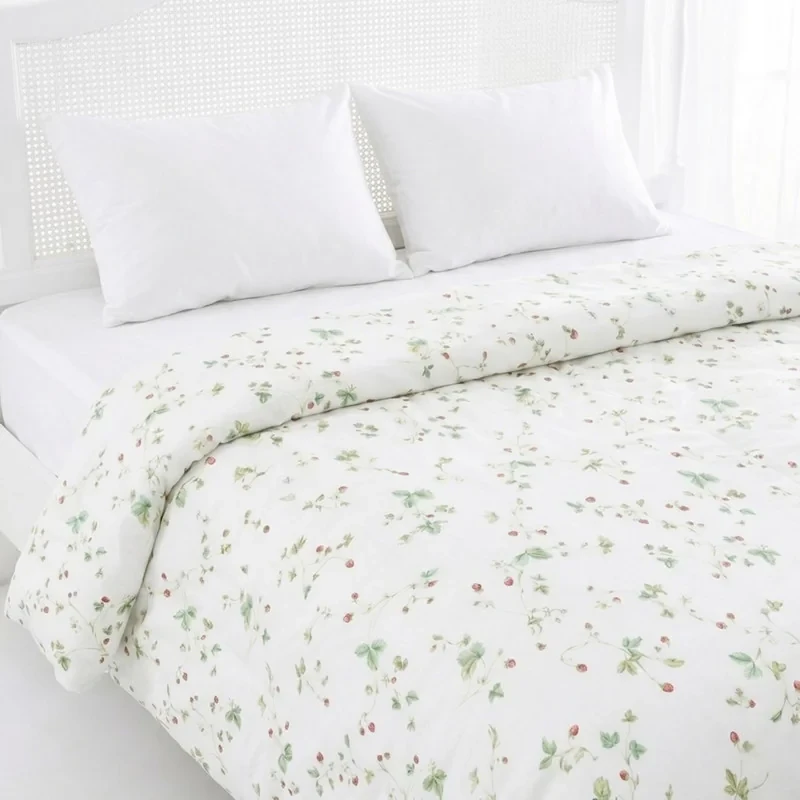 روکش لحاف پنبه انگلیش هوم مدل Strawberry دو نفره سایز 220x200 سانتی‌متر