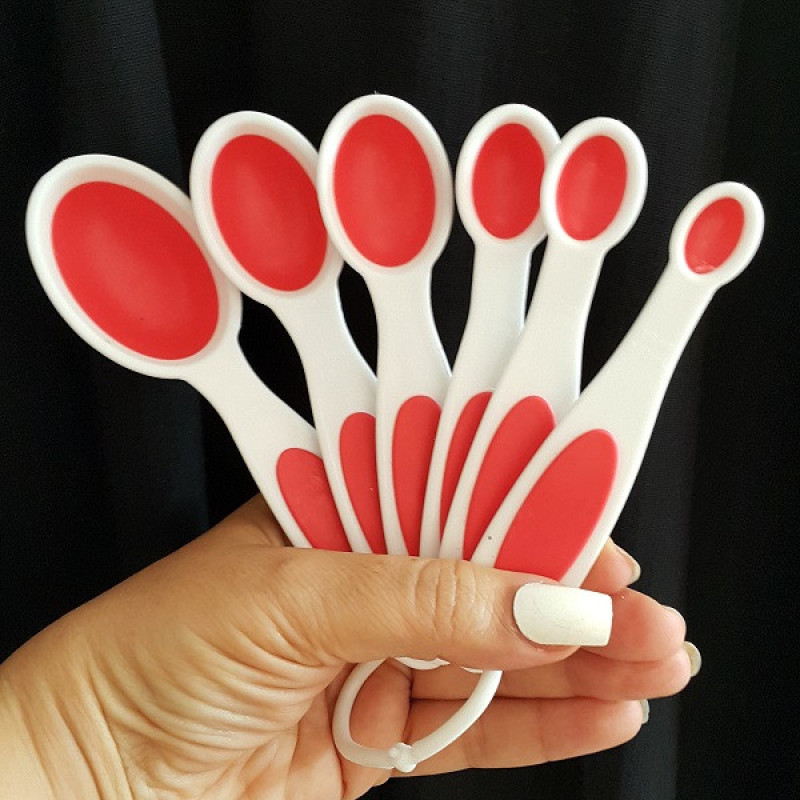 پیمانه اندازه گیری مدل قاشقی مجموعه 6 عددی