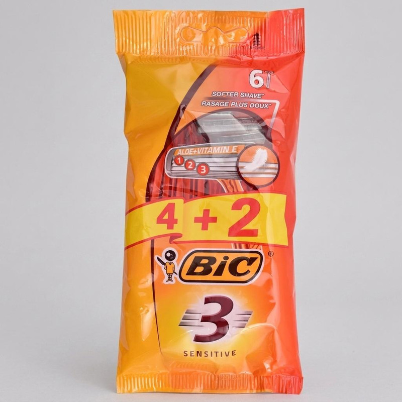 خود تراش بیک مدل SE3-6 بسته 6 عددی