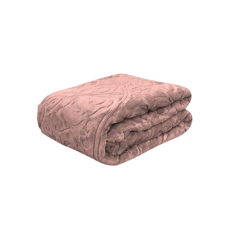 پتو یک نفره گلبافت مدل الوان گل برجسته سایز 220x160 سانتی‌متر
