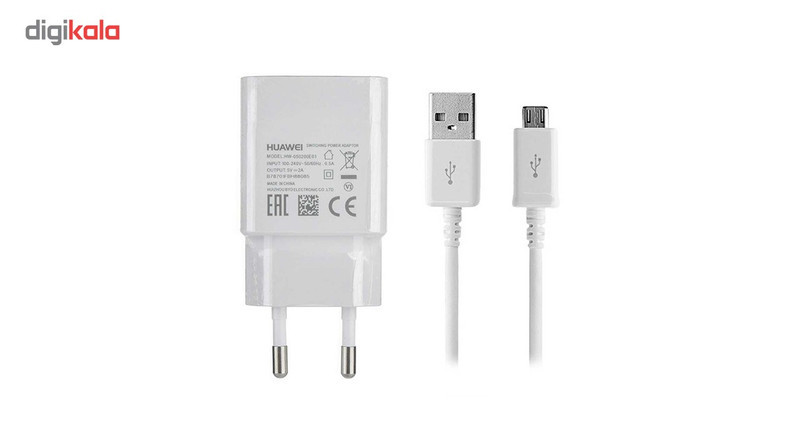 شارژر دیواری مدل HW-050200E01 همراه با کابل microUSB
