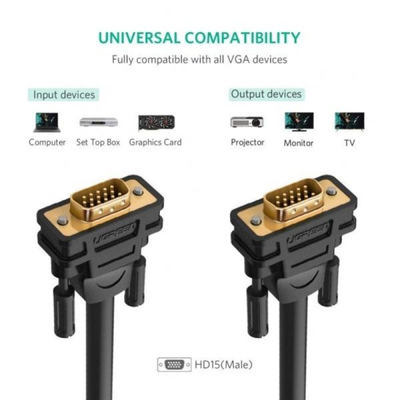کابل VGA یوگرین مدل VG101-11633 طول 10متر