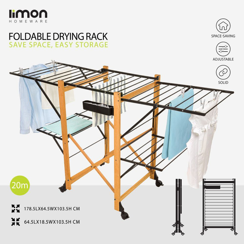 بند رخت لیمون مدل چوبی کد RM2359
