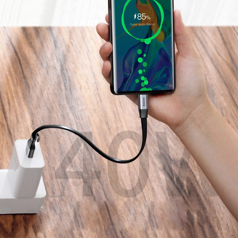 کابل تبدیل USB به USB-C باسئوس مدل CATMBJ-BG1 طول 0.23 متر