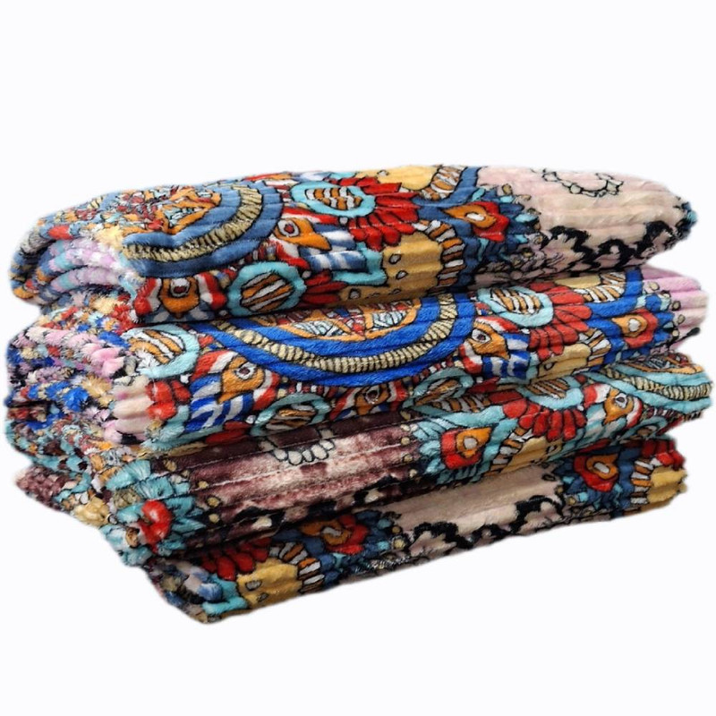 پتو مسافرتی 1 نفره مدل کرکره‌ای سنتی سایز 200x160 سانتی‌متر