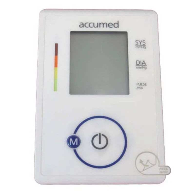 فشارسنج بازویی دیجیتال اکیومد مدل CG-165 با نمایشگر LCD بزرگ، حافظه 90 عددی، محاسبه میانگین 3 نتیجه آخر و اندازه‌گیری ضربان قلب 40 تا 200 ضربه در دقیقه