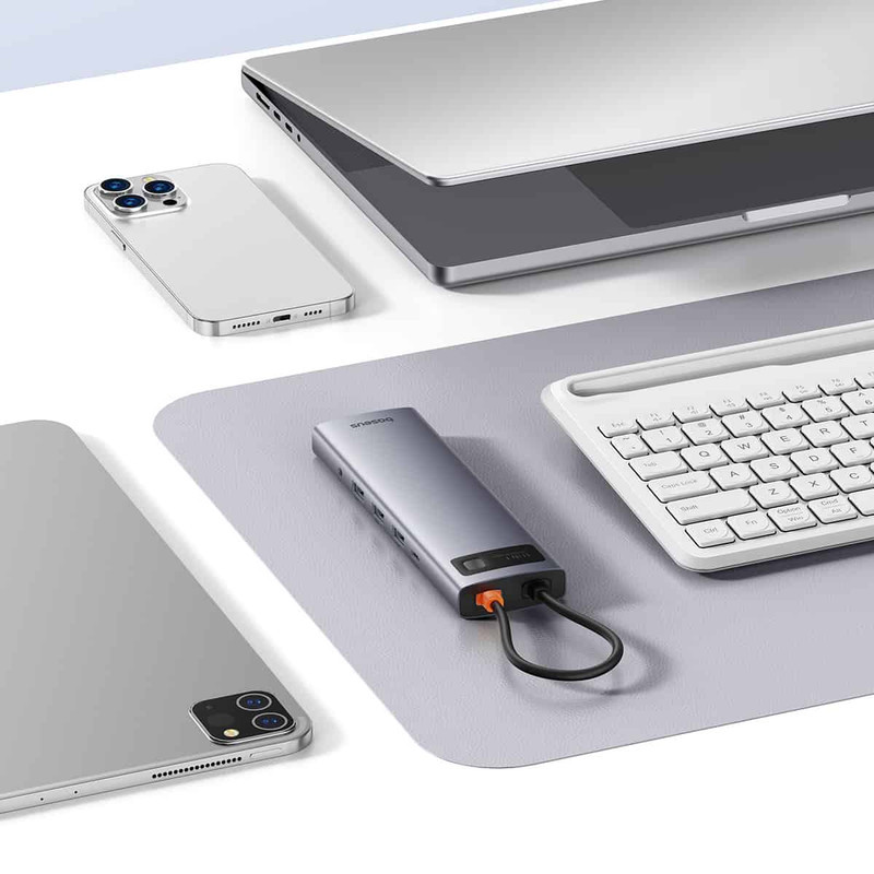 هاب 11 پورت USB-C بیسوس مدل Clarity 4K@60HZ