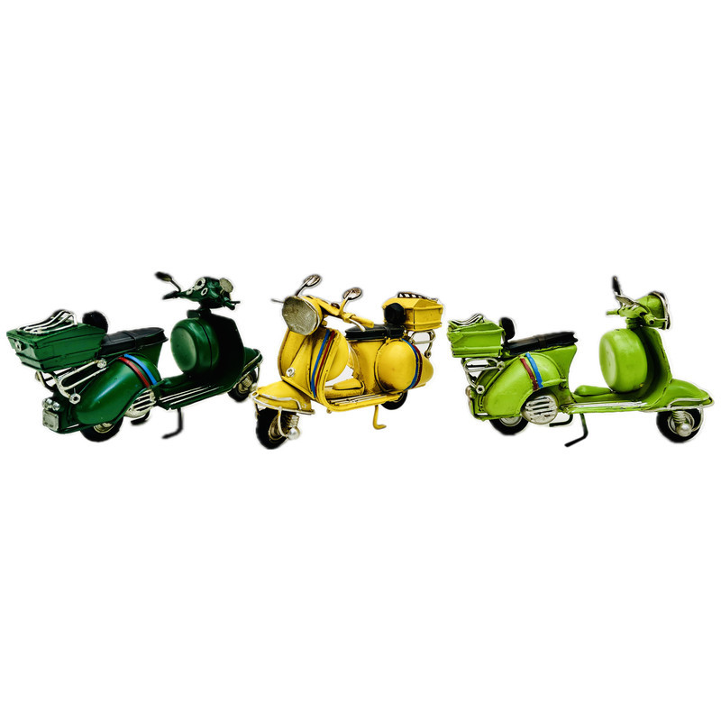 ماکت دکوری مدل موتور وسپا طرح فلزی کد 800.3