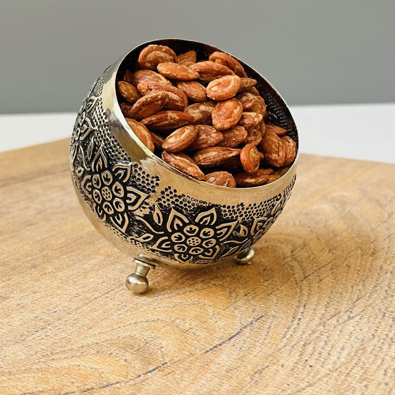 کاسه مسی مدل گوی سه پایه کد ZH245.6