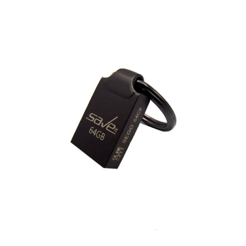فلش مموری سیویت مدل SEGO ظرفیت 64 گیگابایت با رابط USB 2.0، بدنه فلزی، طراحی بند انگشتی با حلقه آویز، سازگار با گوشی، تبلت، لپ‌تاپ و تلویزیون، سرعت انتقال 30 مگابایت بر ثانیه
