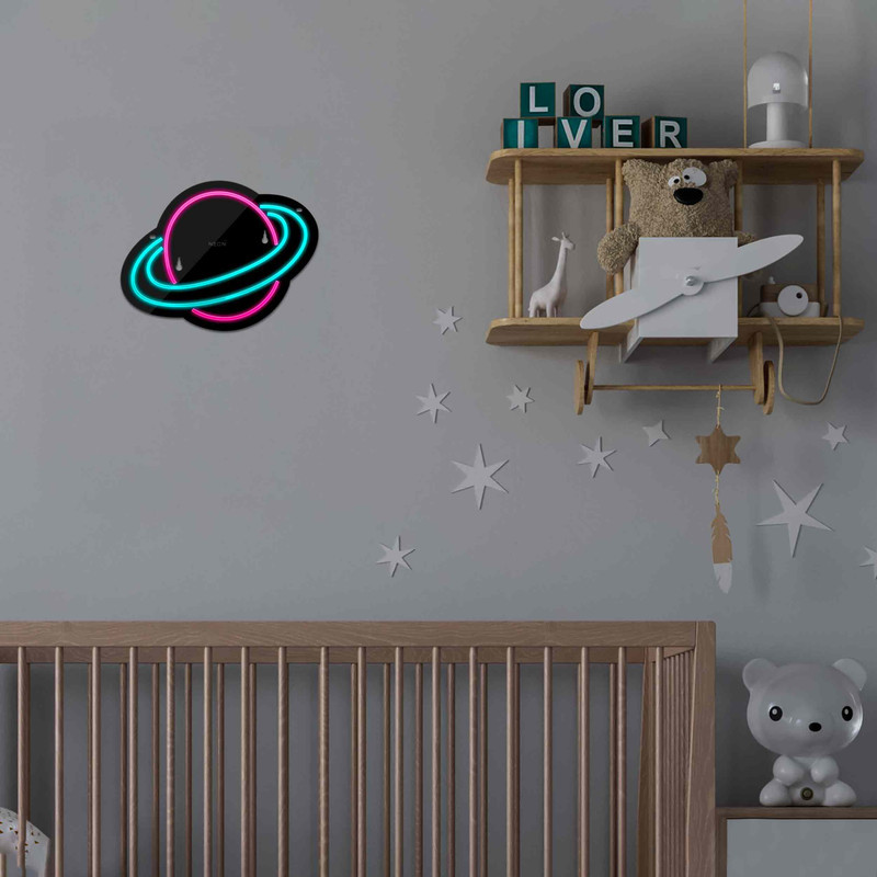 چراغ دیواری نئون دیزاین مدل Planet-BL_MLC