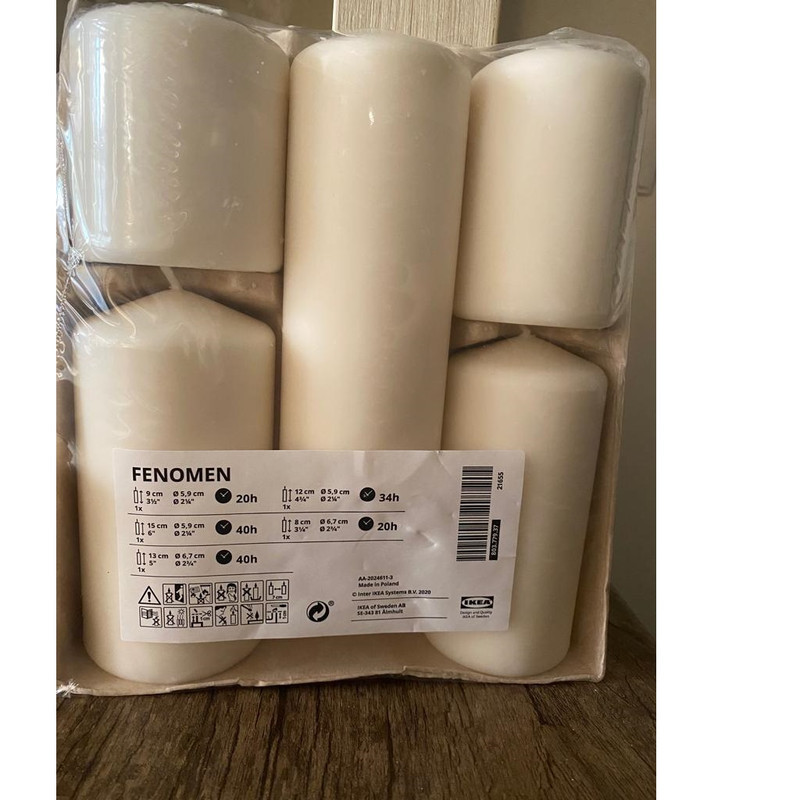 شمع ایکیا مدل IKEA-FENOMEN بسته 5 عددی