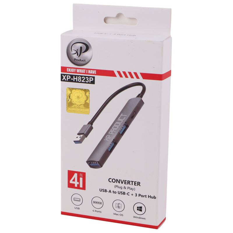 هاب 4 پورت USB 2.0 ایکس پی پروداکت مدل XP-H823P
