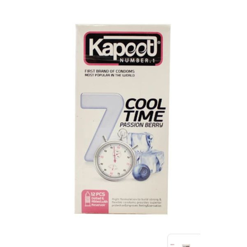 کاندوم تاخیری کاپوت مدل 7COOL TIME بسته 12 عددی به همراه کاندوم تاخیری کاپوت مدل 7HOT TIME بسته 12 عددی