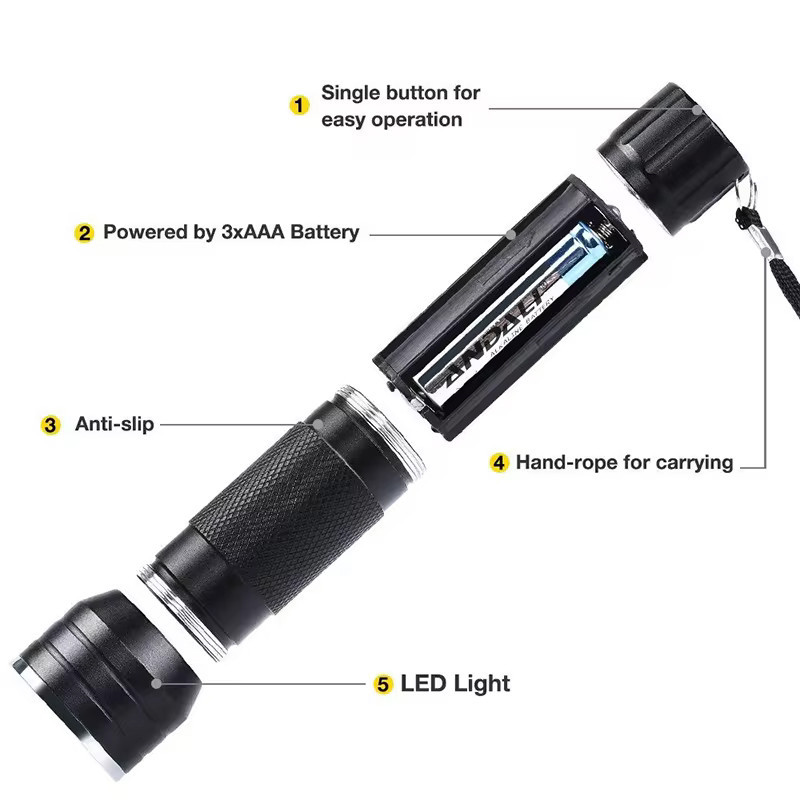 چراغ قوه اکی یس مدل UV LIGHT 21