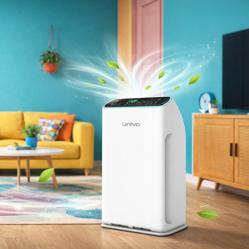 دستگاه تصفیه‌کننده هوا خانگی پنج مرحله‌ای یونیوو مدل UAir Sora 320 به همراه فیلتر