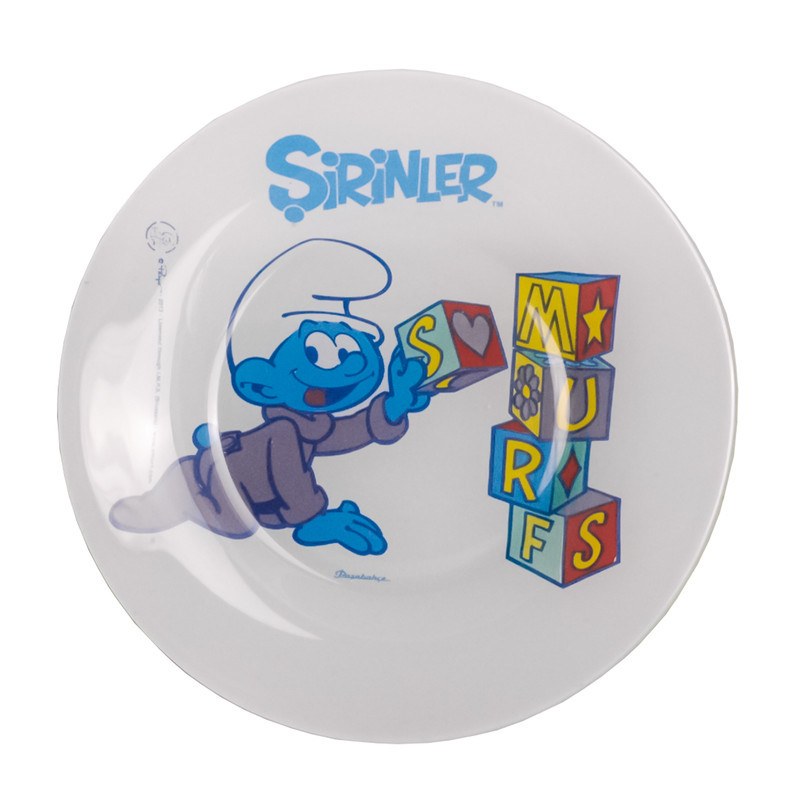 ظرف غذا 4 تکه کودک پاشاباغچه مدل Smurf