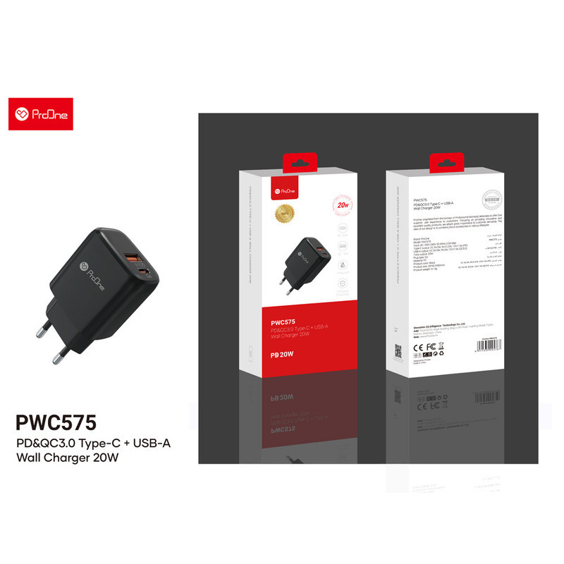 شارژر دیواری 20 وات پرووان مدل PWC575