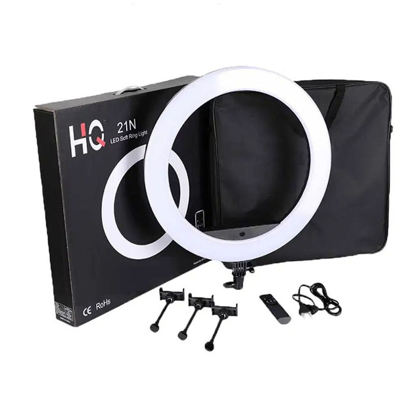 رینگ لایت اچ کیو مدل HQ-21N همراه با سه پایه