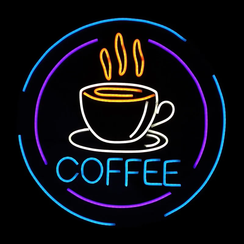 چراغ نئونی طرح coffee کد CO2025