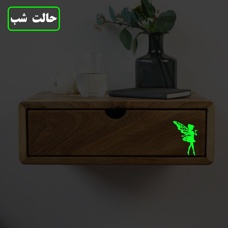 استیکر کلید و پریز مدل شبنما طرح  فرشته بالدار کد 011
